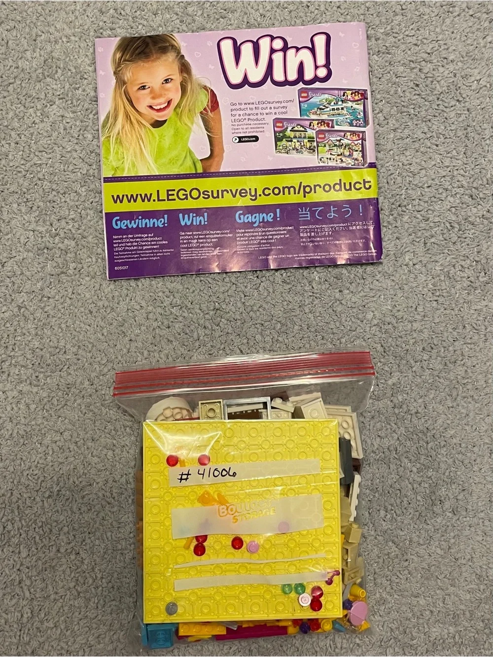 Lego Friends Downtown Bakery 41006 99% Complete Set with instructions